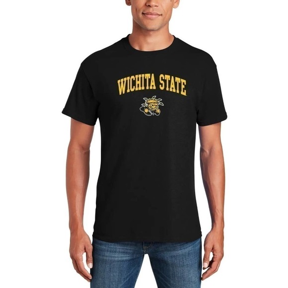 Fanatics Wichita State Shockers Arch Logo Black T-Shirt XL - Picture 3 of 6